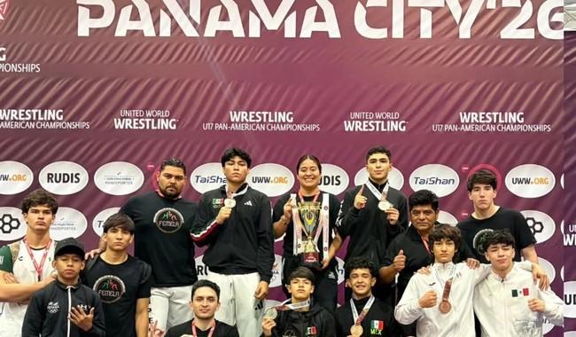 México logra 17 medallas en el Campeonato Panamericano de Luchas Asociadas Sub-17.