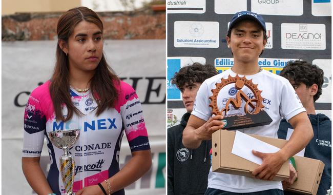 Ciclistas del A.R. Monex ganan medallas de bronce en Europa.