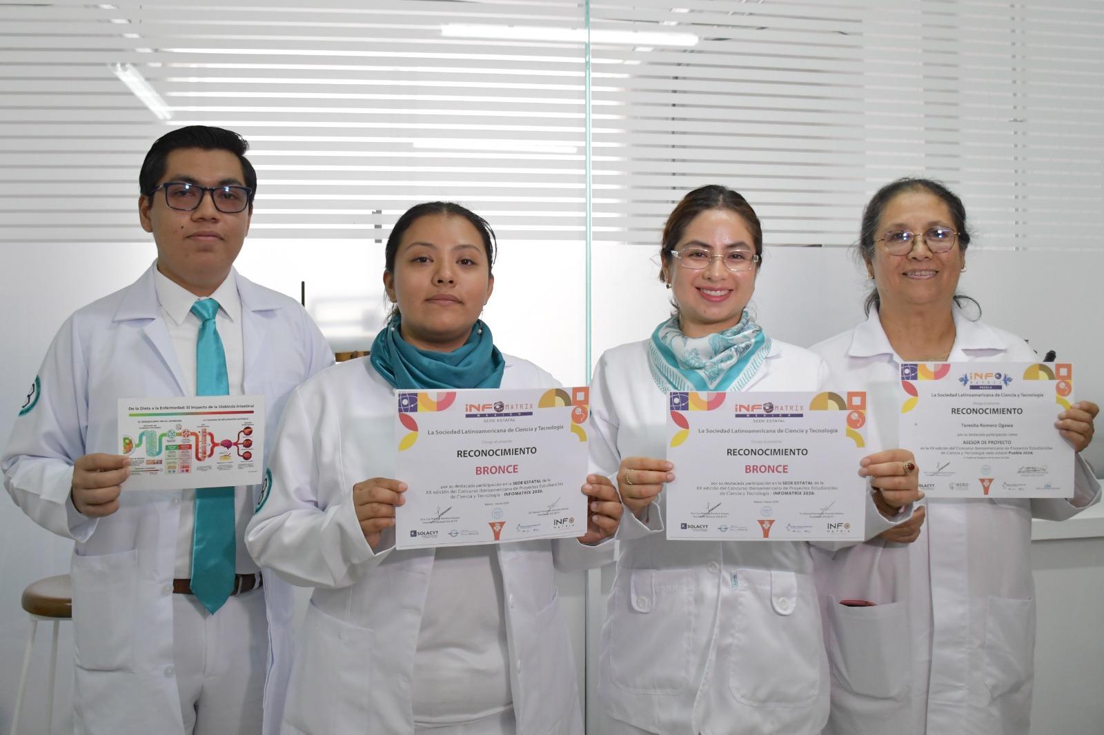 Estudiantes de la BUAP logran el bronce en Infomatrix Puebla 2026.