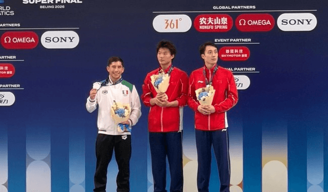 México cierra con plata y subliderato del medallero en Copa del Mundo de Clavados.