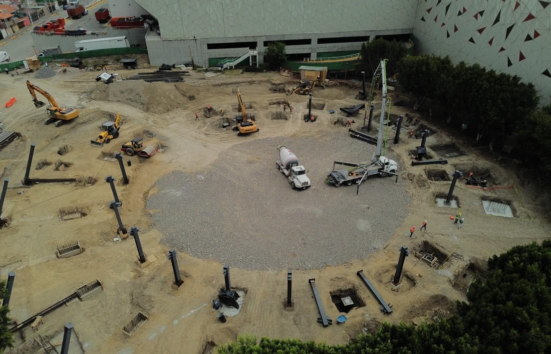 Avanza construcción del Fórum Pensar en Grande en Puebla.