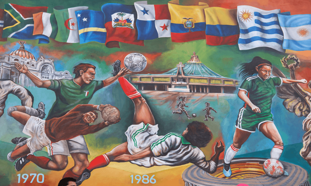 Logran Récord Guinness con mural más grande de futbol en la CDMX.