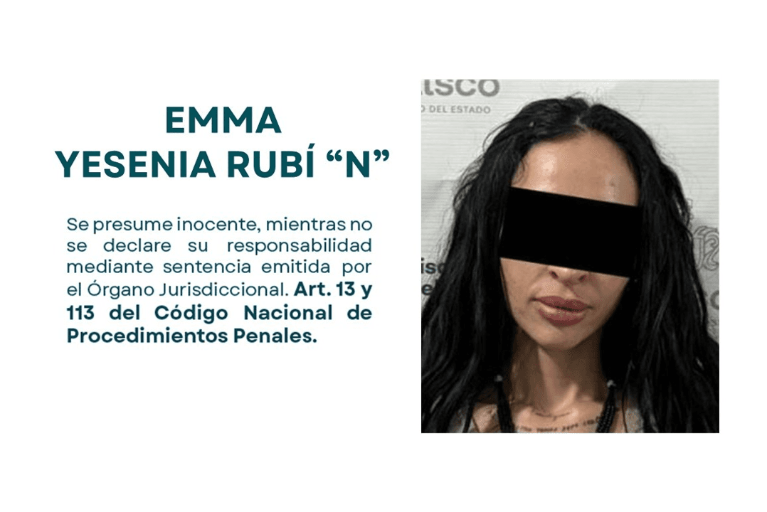 Es vinculada a proceso Emma Yesenia Rubí N por feminicidio en Jalisco.