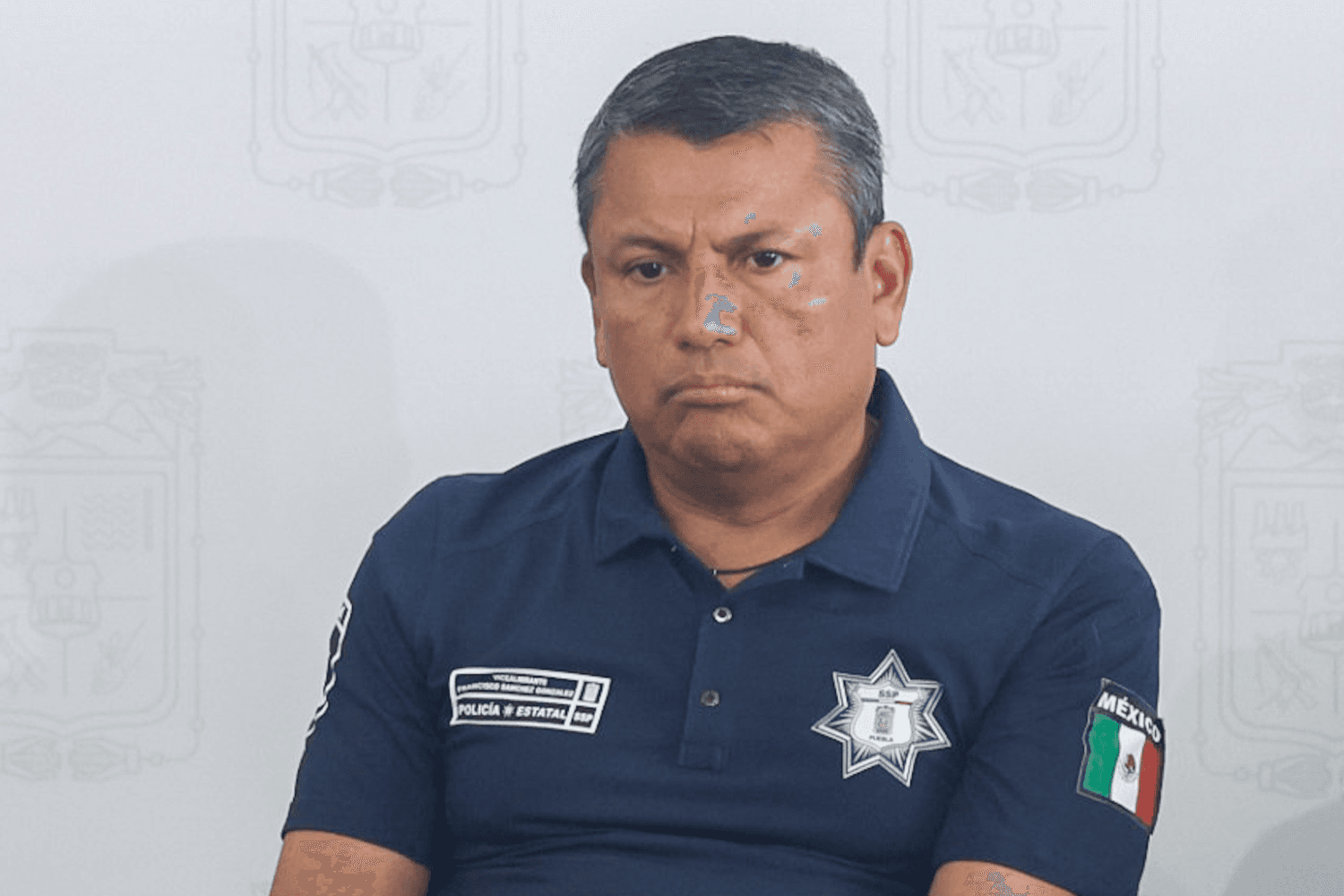 Titular de la Secretaría de Seguridad Pública (SSP) del estado de Puebla, vicealmirante Francisco Sánchez González.