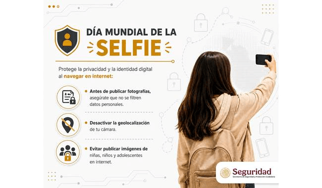 Te gusta compartir selfies, hazlo de manera segura en el entorno digital.