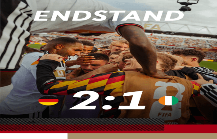 Con sufrimiento, pero Alemania califica a la siguiente ronda.