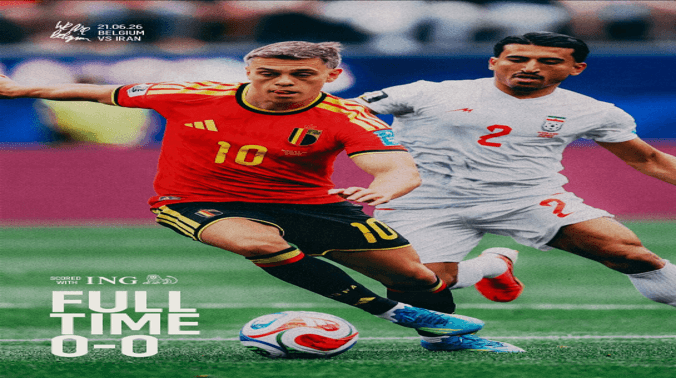 Siguen los empates en el Grupo G, Bélgica 0-0 Irán.