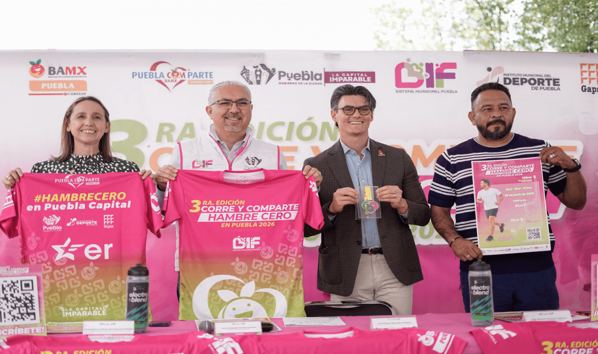 Lista la justa Corre y Comparte: Hambre Cero 2026.