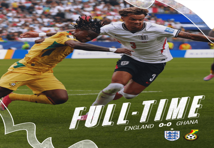 Decepcionante: Inglaterra empata a cero con Ghana.