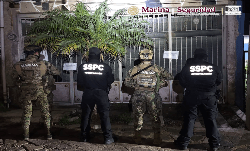 Desmantelan laboratorio de metanfetaminas durante cateo en Jalisco.