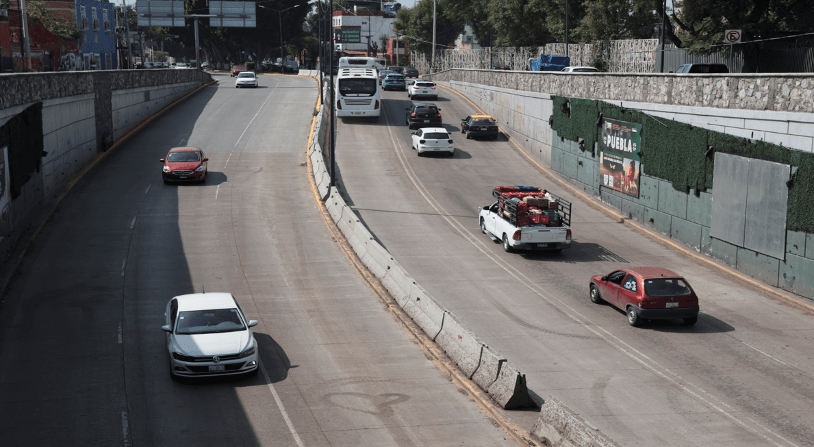 En óptimas condiciones el bajo puente de la 2 Norte en Puebla.