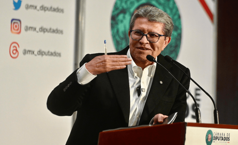 Celebra Ricardo Monreal discurso de Sheinbaum contra ofensiva de Estados Unidos.