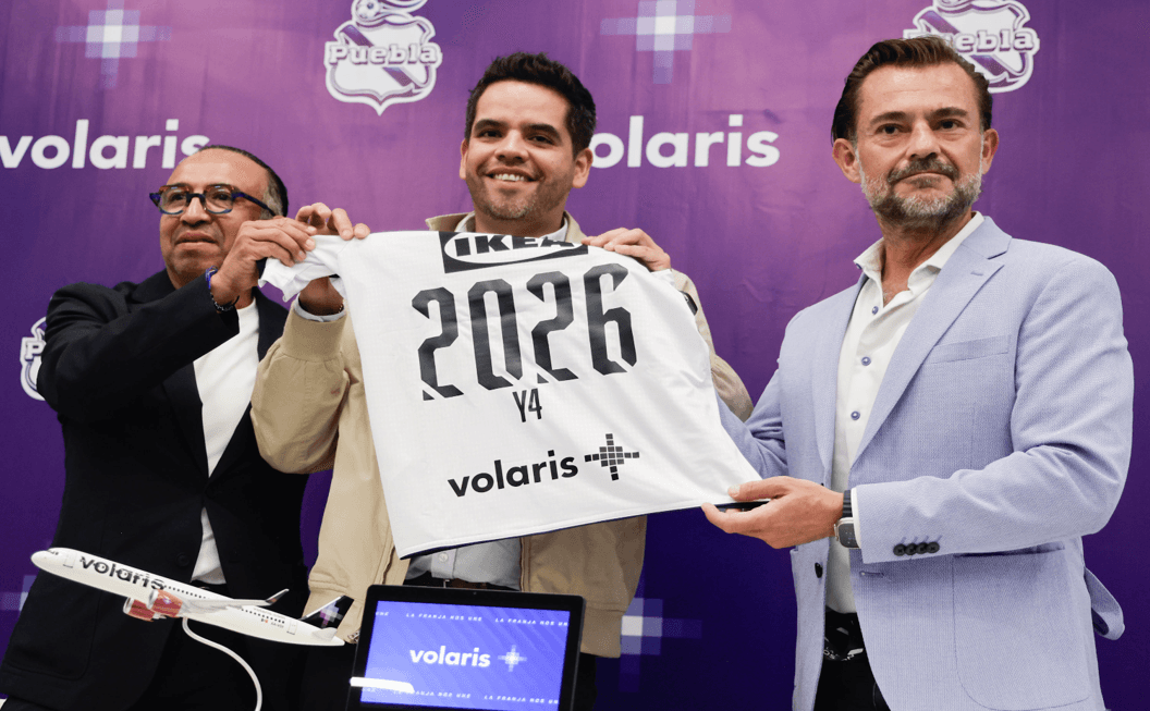 Club Puebla despega, Volaris se suma como patrocinador.