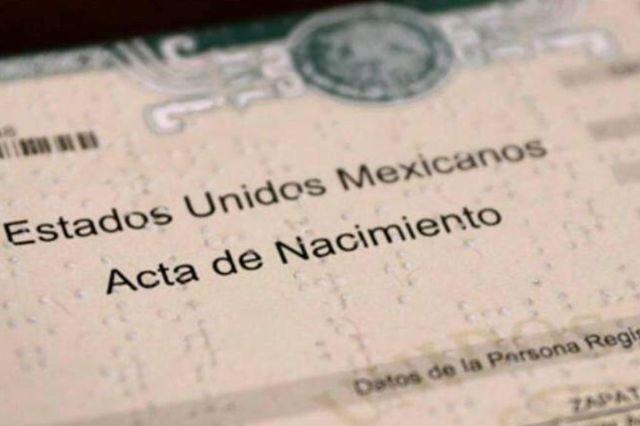 acta de nacimiento