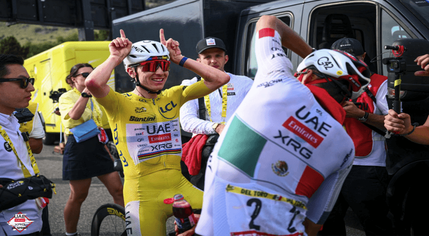 Espectacular Isaac del Toro, termina tercero en el Tour de Francia.