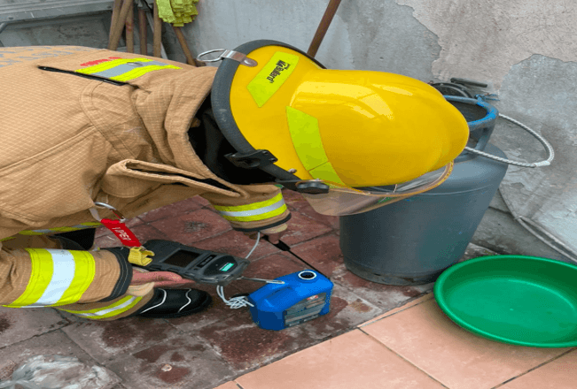 Se registra fuga de gas en San Felipe Hueyotlipan, no hay personas afectadas.