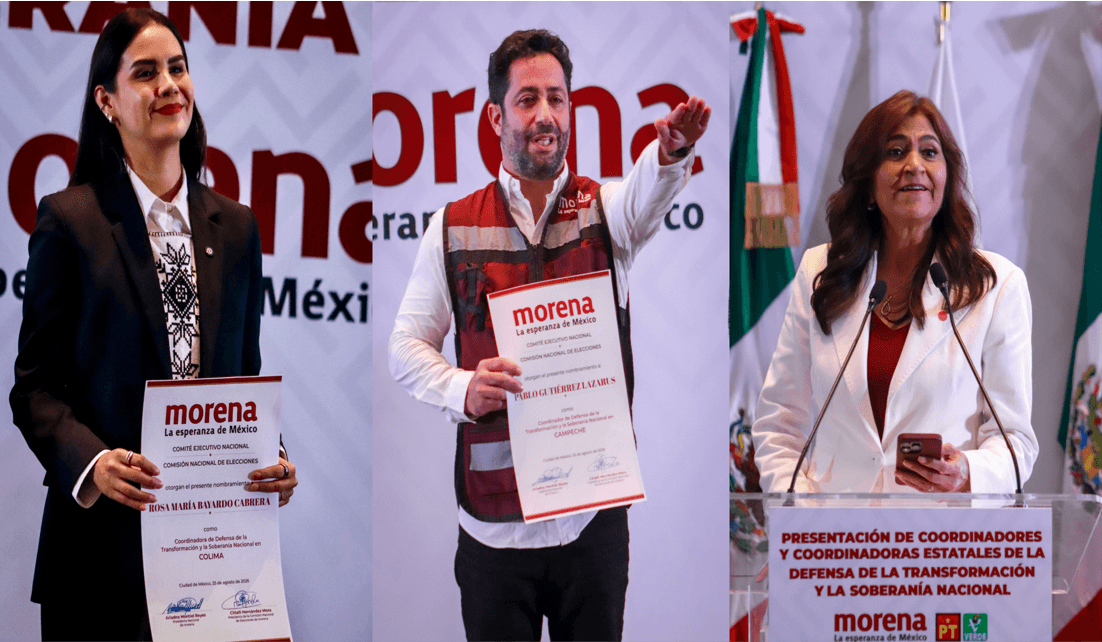 Morena presenta a sus coordinadores estatales para la elección del 2027 .