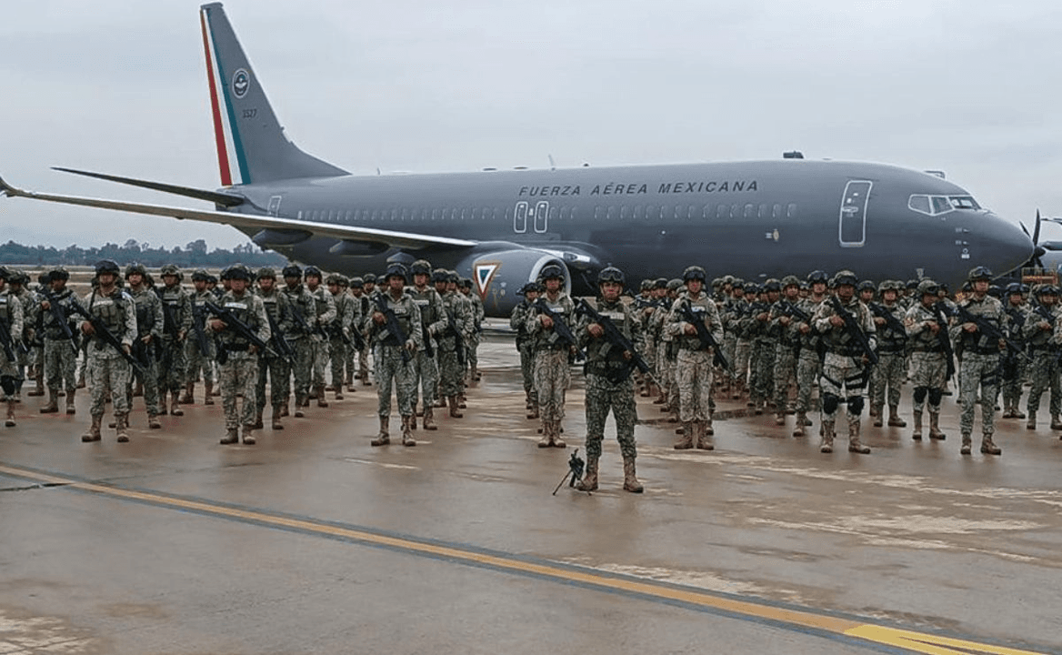 Sedena manda 300 efectivos para reforzar seguridad en Sinaloa.