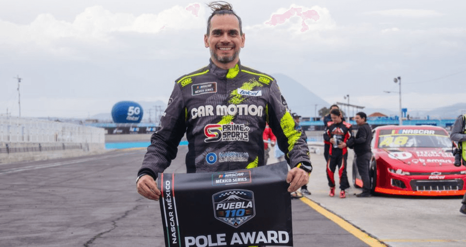 Germán Quiroga, en Nascar México tiene la Pole de la Puebla 110.