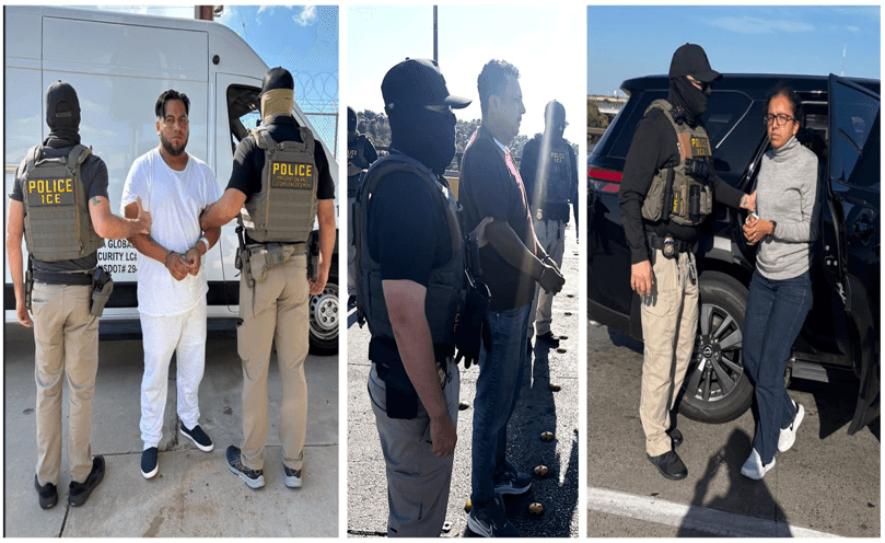 Estados Unidos detiene a tres fugitivos buscados en México.