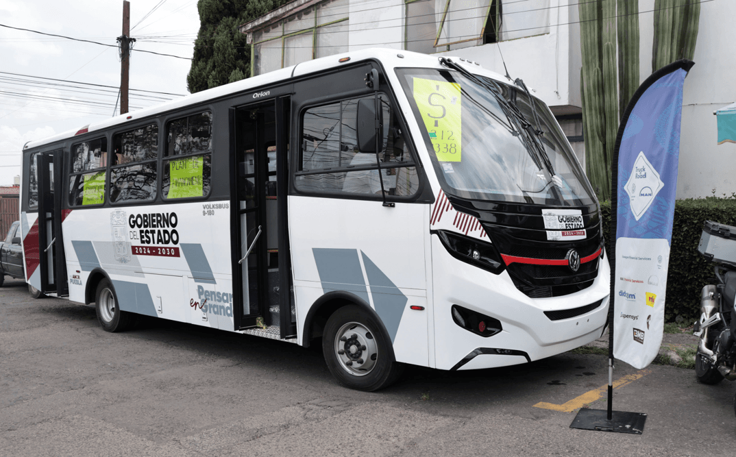 Estos son los camiones financiados por el estado de Puebla.