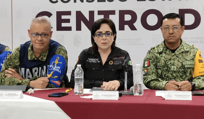 Marina informa acciones ante impacto del huracán Polo.
