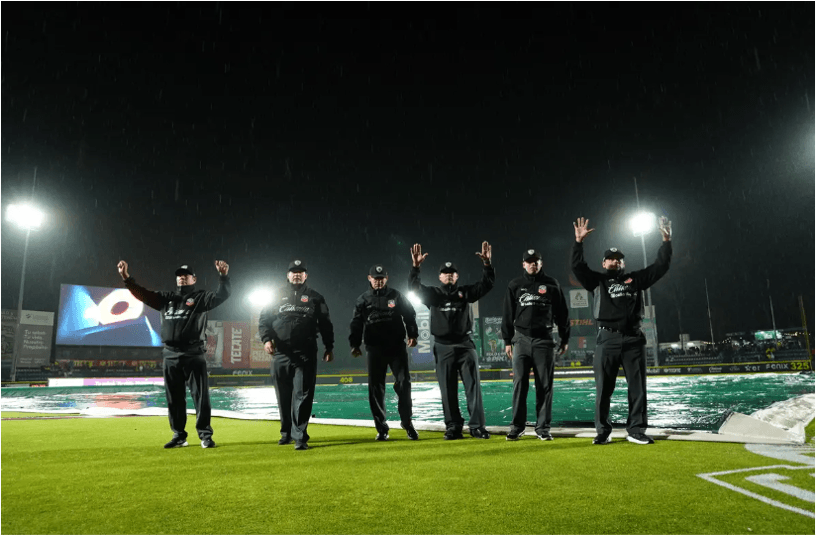 Juego pospuesto por lluvia en Puebla entre Pericos y Olmecas.