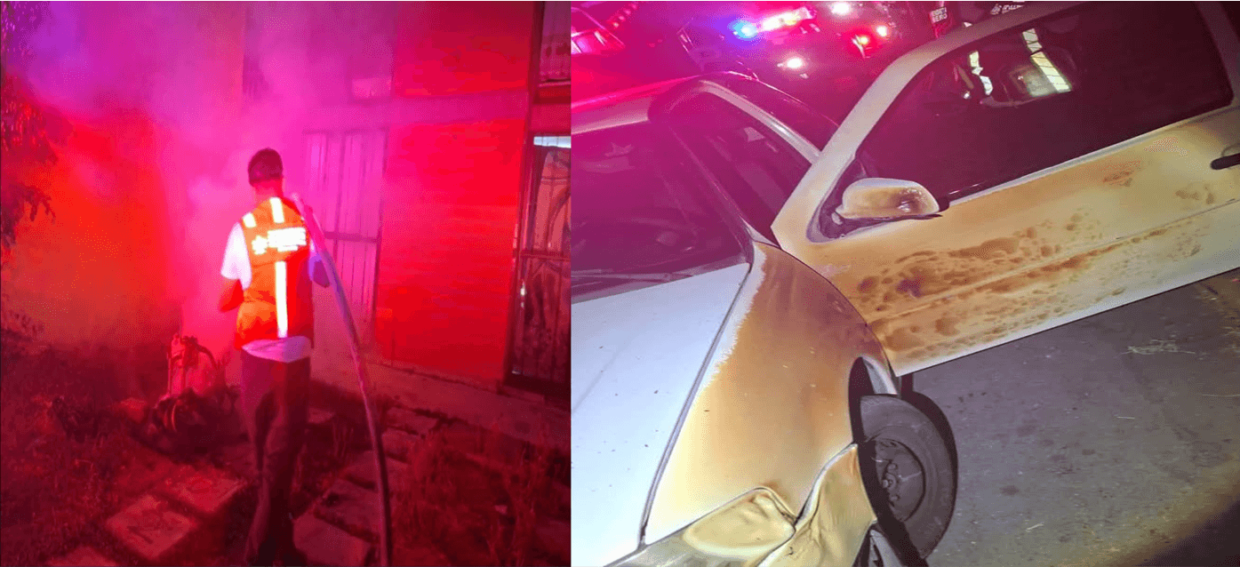 Hombre borracho incendia su motocicleta en Cuautlancingo.
