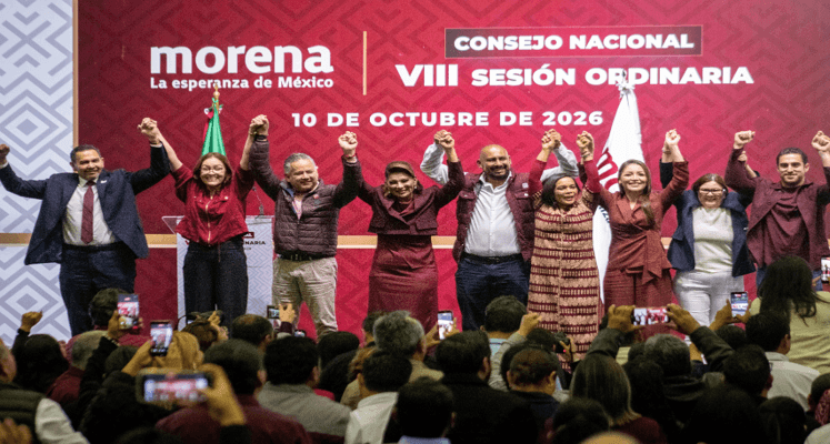 Define Morena política de alianzas para el proceso electoral del 2027.