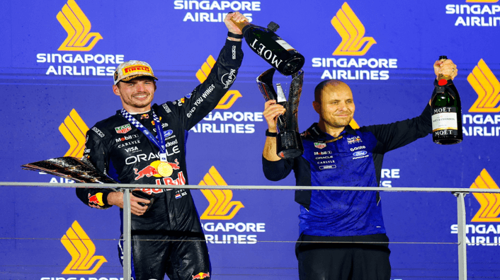 Max Verstappen gana en el Gran Premio de Singapur.
