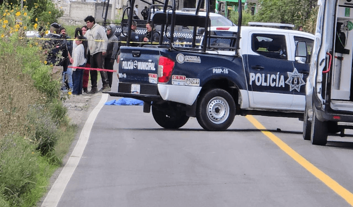 Muere motociclista atropellado en el municipio de Panotla.