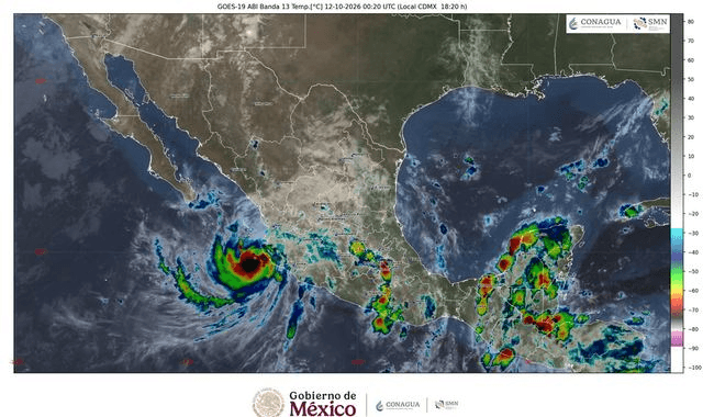 Continúa el pronóstico de lluvias extraordinarias por huracán Simon.