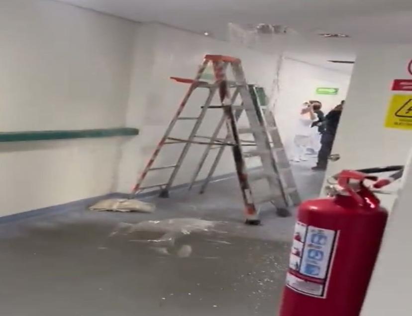 VIDEO Se inunda el nuevo Hospital del IMSS en Cuautlancingo; la institución lo niega