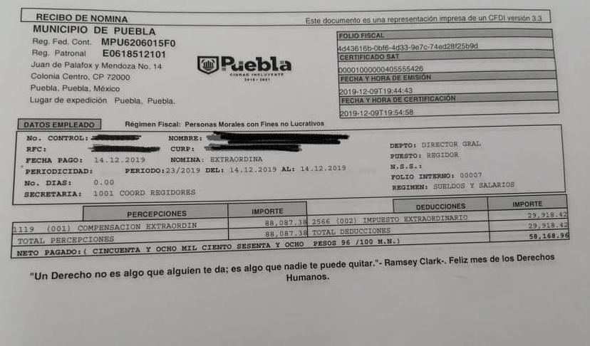 Morena exige a Rivera transparentar el manejo de 1.3 mdp