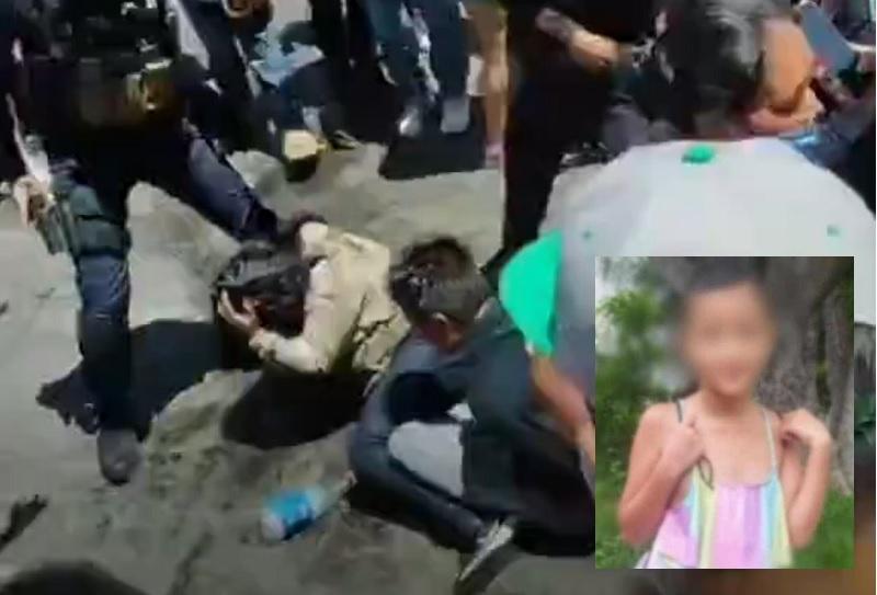 Conocidos secuestran a la niña Camila en Taxco y son linchados