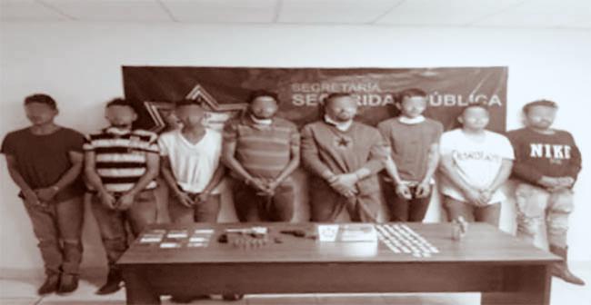 Caen 8 integrantes del CJNG con armas y droga en Nopalucan