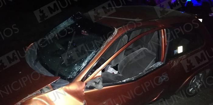 Un lesionado deja choque de Chevy en Tlatlauquitepec