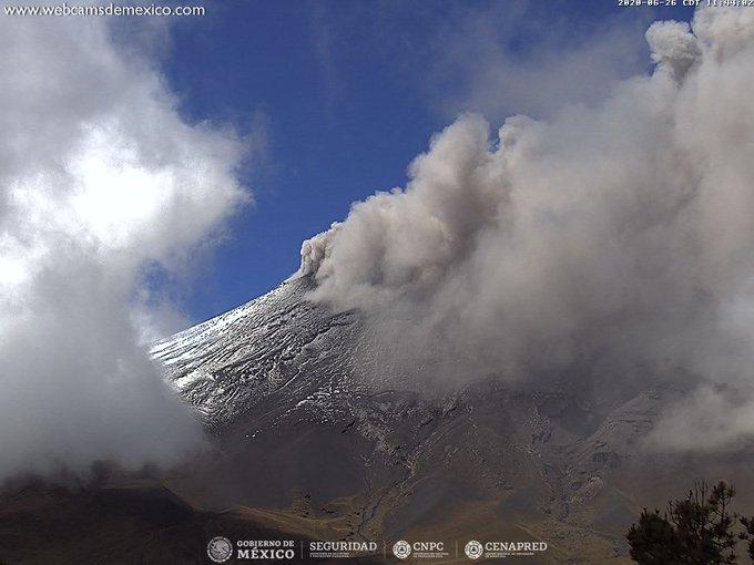 Registra volcán Popocatépetl constante actividad esta mañana
