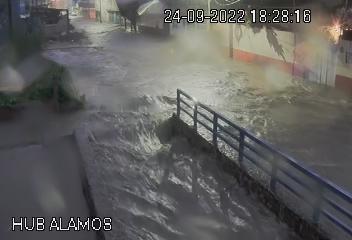 Se inunda Puebla capital la tarde de este sábado y se desborda el Alseseca