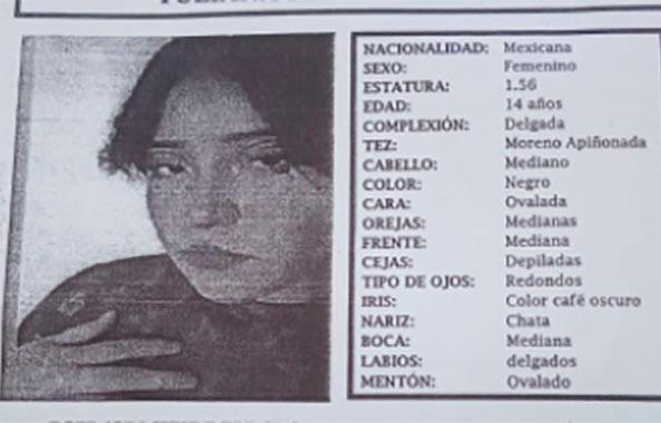 Yuliana de 14 años desapareció en la colonia Los Cerritos en Puebla