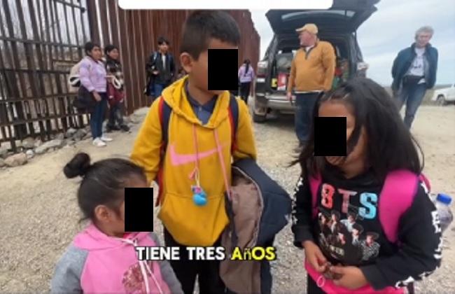 Hermanos de apenas 3, 6 y 9 años de Atlixco llegan solos a la frontera de EU