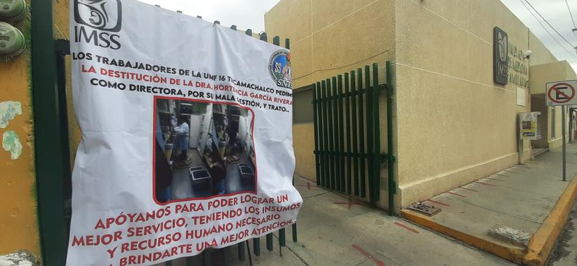 En el IMSS Tecamachalco denuncian falta de insumos par combatir el coronavirus