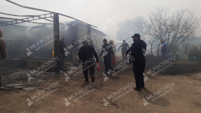 VIDEO Así fue el incendio en bodega que almacenaba pirotecnia en Chiautzingo