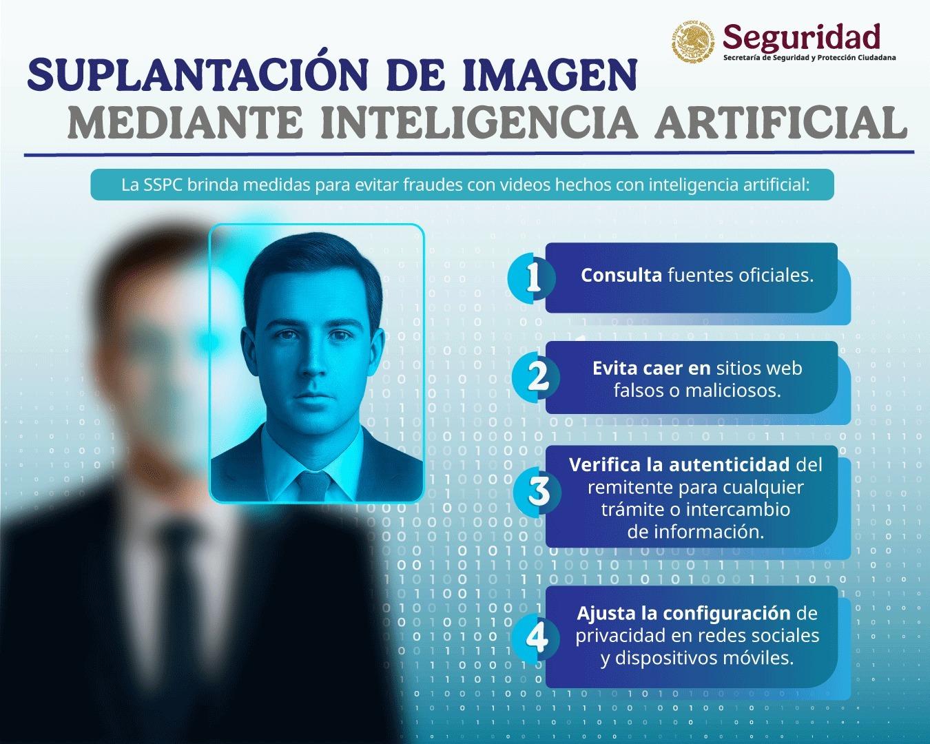 Evita ser víctima de ciberdelitos mediante videos hechos con Inteligencia Artificial (IA).