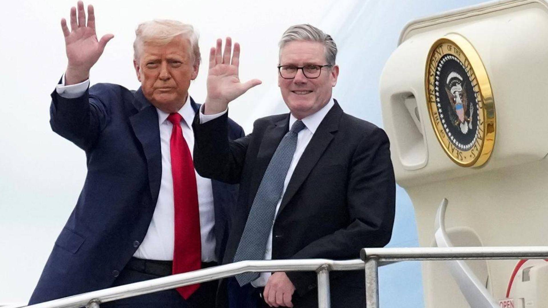 Donald Trump con Keir Starmer