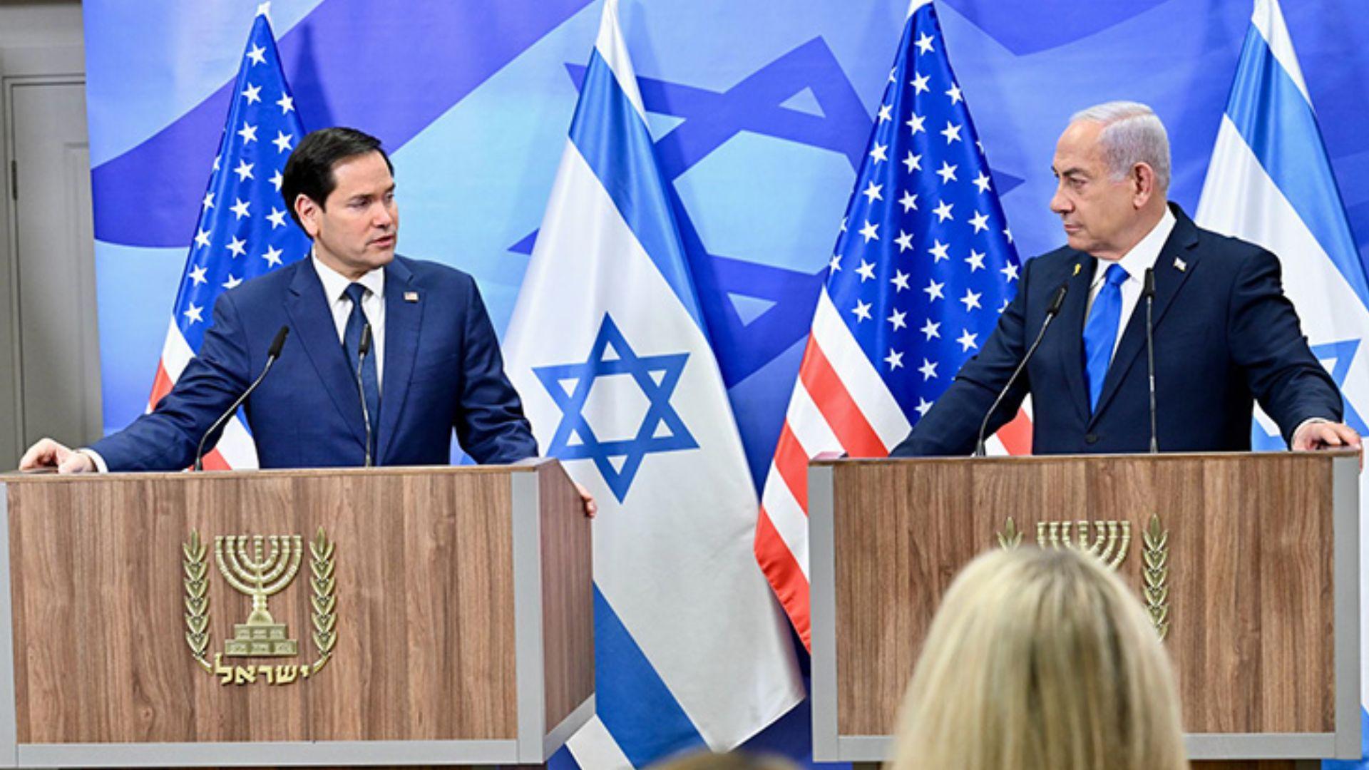 Marco Rubio y Benjamín Netanyahu sostienen reunión