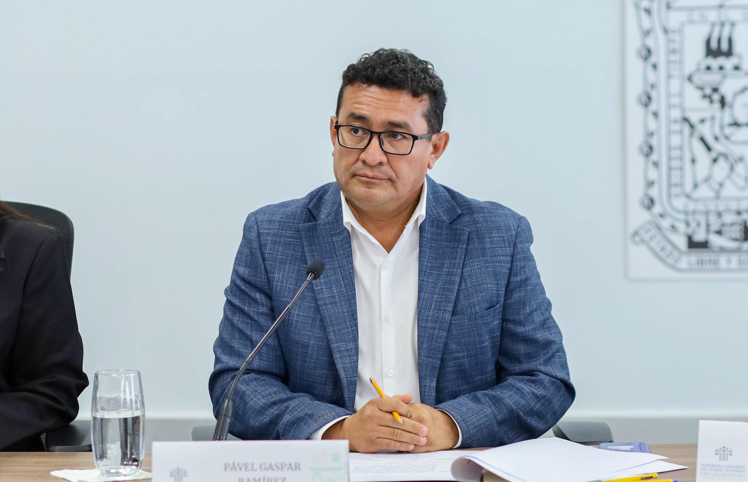 Diputado poblano morenista, Pavel Gaspar Ramírez.