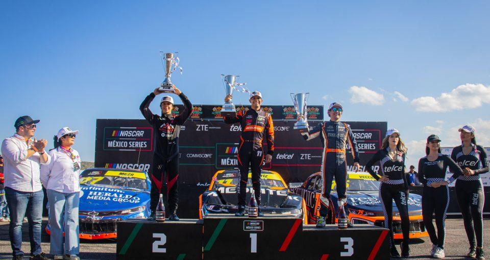 Diego Ortíz, de Mediatex-3M, subió a la parte más alta del podio en la Challenge Series de San Luis Potosí.