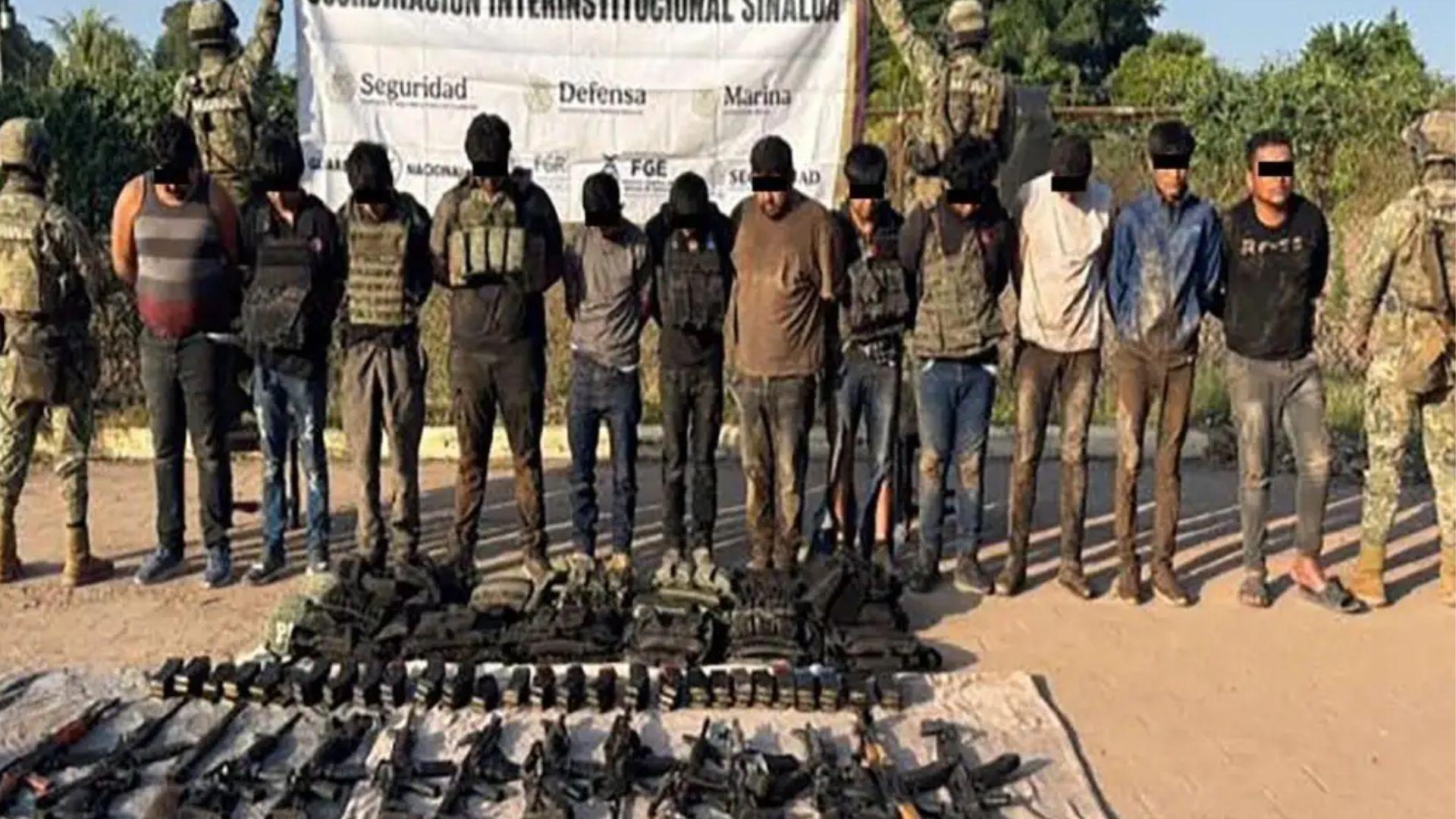 Caen 14 integrantes de grupos del crimen organizado en Sinaloa y Aguascalientes