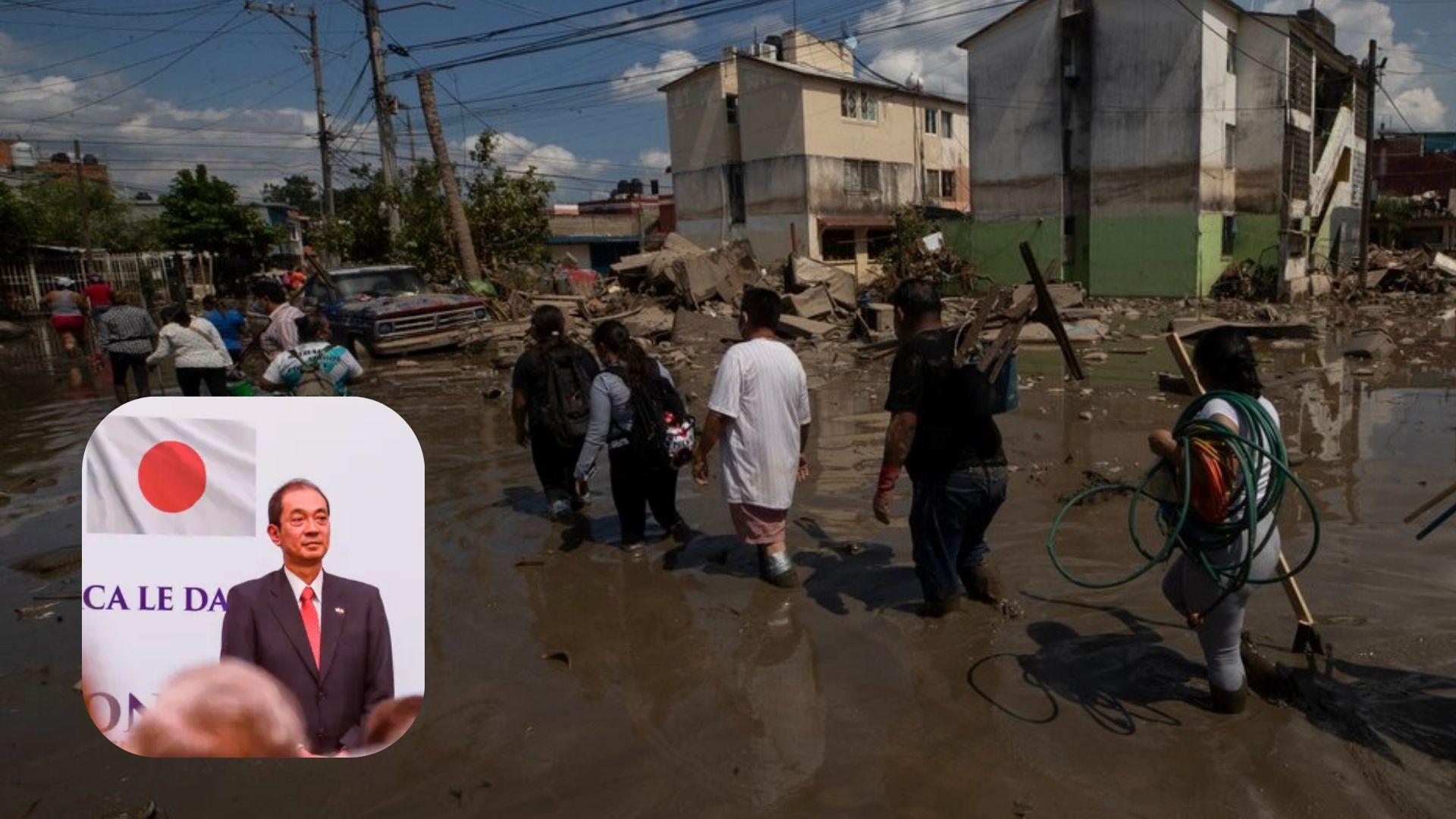 Japón se solidariza con México y envía ayuda a zonas afectadas por inundaciones